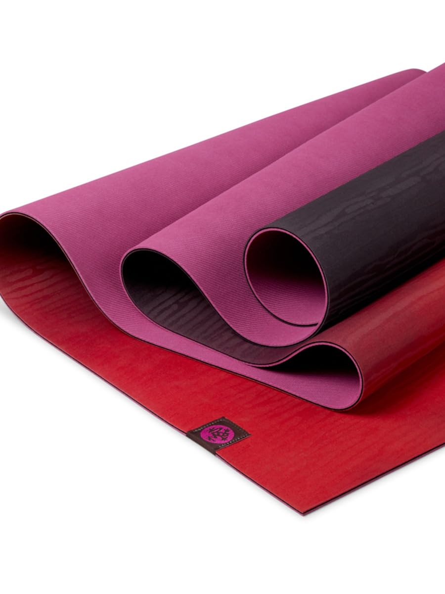 

Manduka eKO Lite Yoga Mat Natural Rubber Shock Absorbing Durable Lightweight Pilates Training Large Size Stylish Popular Rooibos LE 3.0 (4mm)