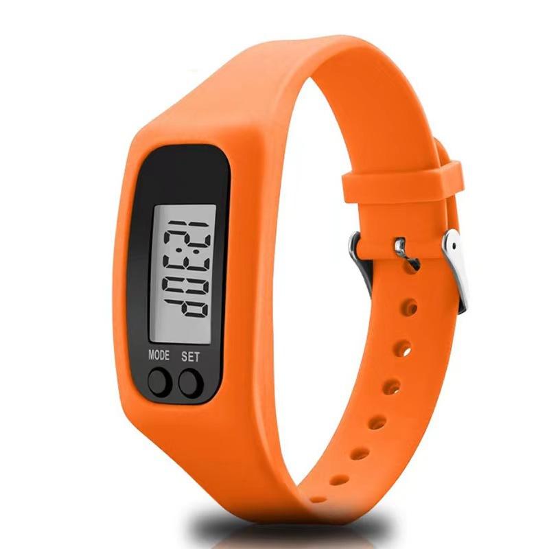 Silicone Electronic Pedometer Wristband Watch Multifunctional Pedometer  Health Sports LED Electronic Watch Bracelet