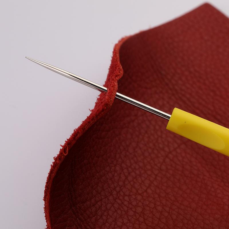 4 szt. Plastikowy uchwyt szydła do szycia do samodzielnego szycia, naprawa, szydło do szycia z płótna, narzędzia do szycia ze skóry, zestaw do szycia z dziurkaczem, szydło do szycia, szycie ręczne