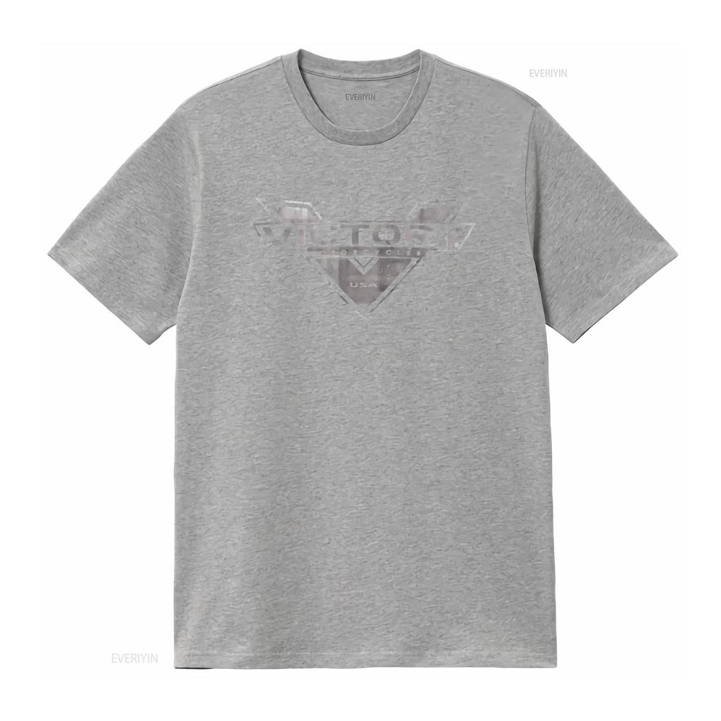 Victory Motorcycle Softstyle T Shirt Vintage Washed Homme Streetwear Designer Clothes Graphic Stretched Slightly Fashion