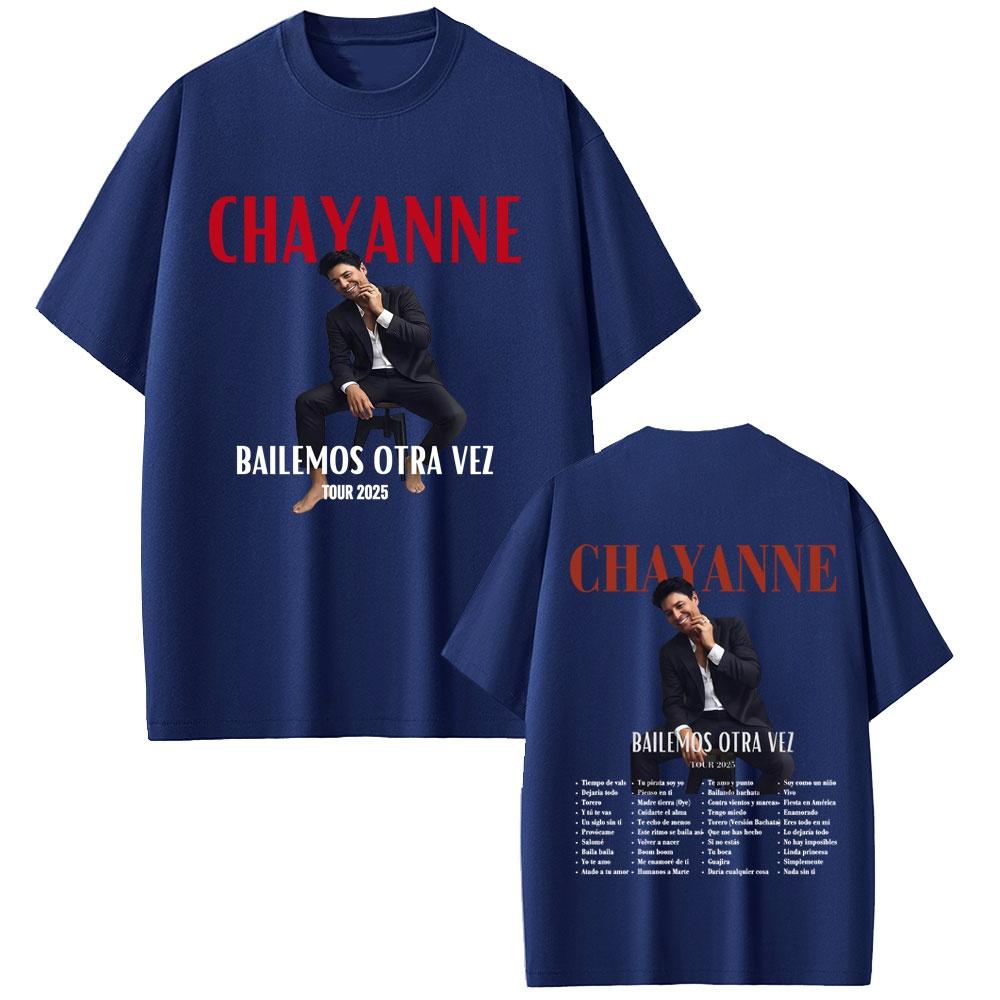 Chayanne Album Bailamos Otra Vez Tour 2026 Tshirt Mens Womens Casual Cotton Retro Short Sleeved Tshirt Street Wear Tops Tees