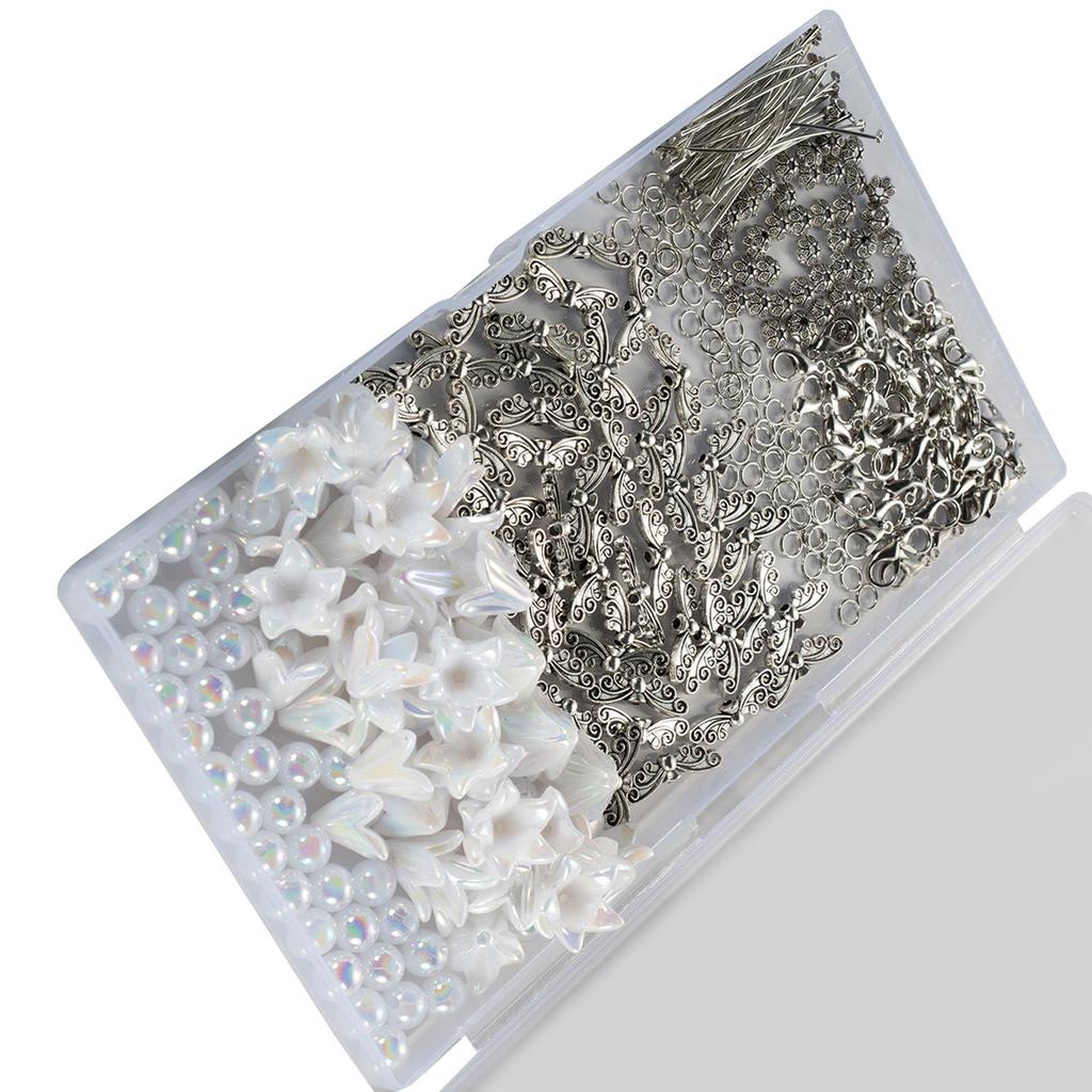 Pack of 50 Colorful Pearls Angelic Keychains Charm Pendant Decoration for Stylish and Lovely Accessories Daily Use