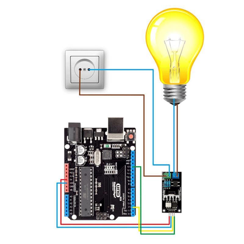 Ac Light Dimmer Module 1 Channel 8A 3.3V/5V Logic Ac 50/60H Light Dimmer Module For Lamps Elements Fans Pumps Air Cleaner