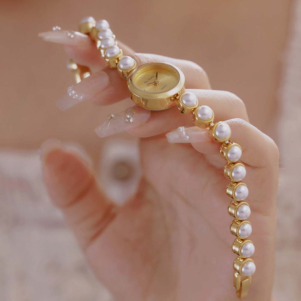 BS New Women's Quartz Wristwatch Luxury-Style Imitation Pearl Watch for the Sophisticated Woman reloj para mujer FA1877