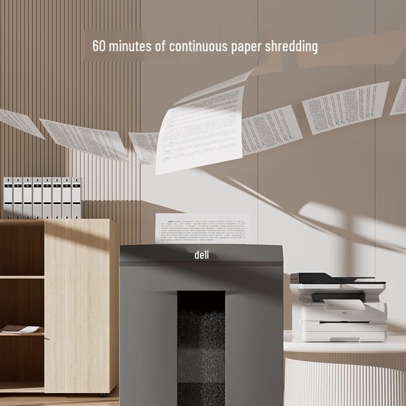 Deli 9959 Commercial High-Security Paper Shredder CN plug (adapter included)