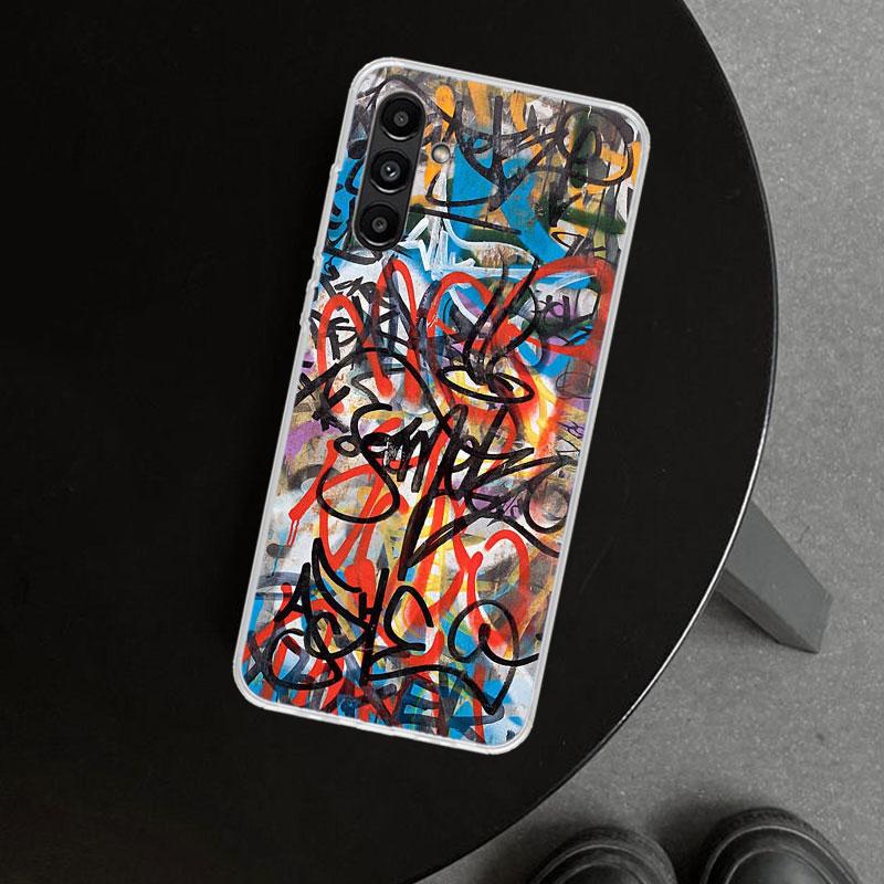 Graffiti Fashion Cool Phone Case Cover for Samsung Galaxy A17 A16 A26 A36 A56 A57 A37 A15 A25 A35 A55 A14 A24 A34 A54 A13 A23 A3