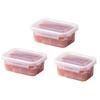 Crisper Food Container with Snap Locking And Flip Lid Seal Box One-Hand Open Microwave Safe Refrigerator Organizer for Fresh Meat And Vegetables