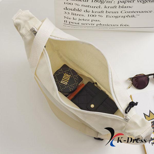 2-color Crescent Cross Canvas Eco Bag