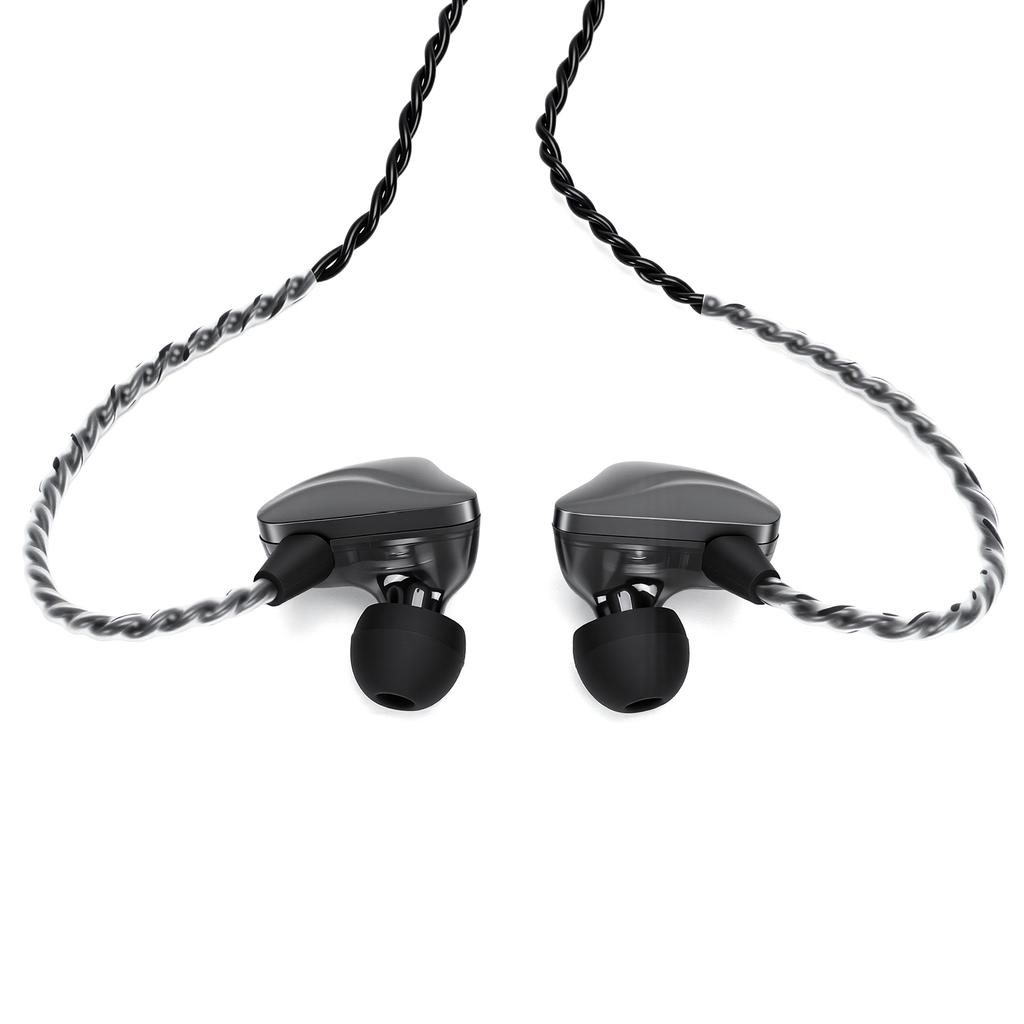 In Ear Monitor Headphones 10mm Dynamic Driver 16 Ohm  Low Impedance Wired Earphones Zinc Alloy + PC Earbuds for Stage