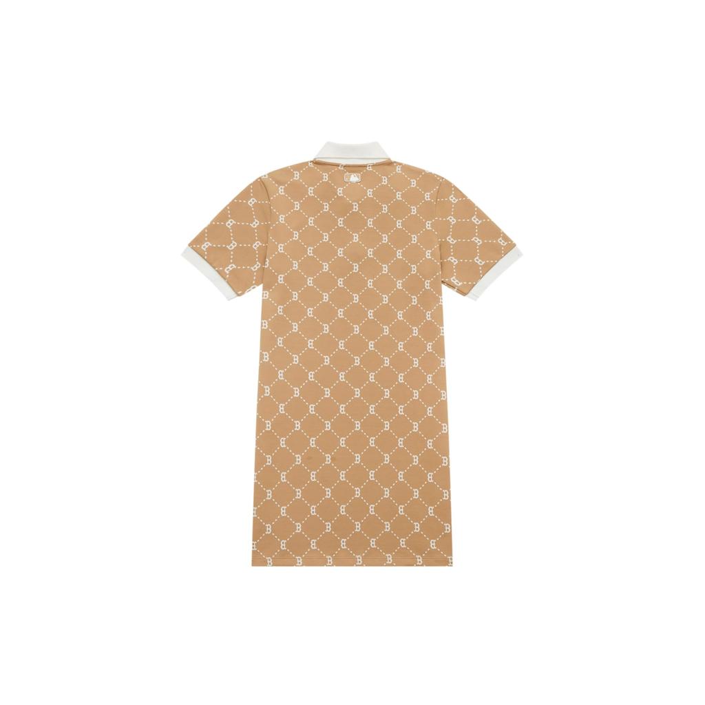 MLB Boston Red Sox SS24 Short Sleeved Dress Women's Light Camel 3FOPM0443-43CAL