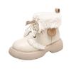 2025 new white Russian snow boots women's winter velvet thickened fur integrated Northeast cotton shoes
