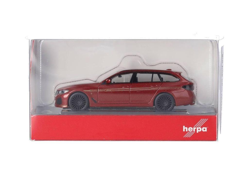Helpa 1/87 Alpina B5 Touring Red Metallic B5 Touring HO Scale Die-Cast Model Car
