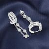 925 Silver Double Layered Tassel Drop Earrings Women Earrings Charm Fashion Versatile Party Jewelry Gifts