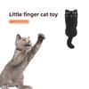 Giocattolo per Gatti a Forma di Pollice con Erba Gatta, Espressione Divertente e Carina, Morbido Peluche di Carta Cartoon, Suono Morso Resistente