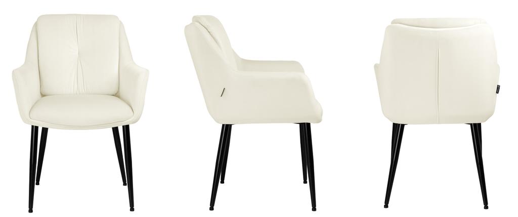 Upholstered Velvet Chair Alex Velvet Light Beige