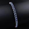 2025 New Arrival  Luxury Round Blue Color On Hand Bracelet Bangle for Women Anniversary Gift Jewelry Bulk Sell  S5787