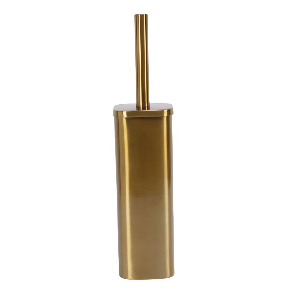 Toilet Brush and Holder Stainless Steel Splashproof Floor Standing Toilet Bowl Cleaner Brush for Bathroom Deep Cleaning