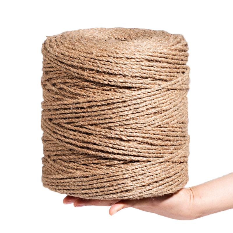 1-10mm Natural Rope Jute Ribbon Sewing DIY Wedding Cord Craft Natural Thread Twine Bulk Handmade Party Christmas Home Decortion