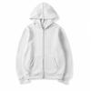 Felpa con zip stile europeo - Top sportivo unisex Autunno/Inverno, tinta unita