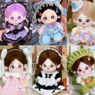 With Cartoon Headband Accessories Princess Dress  For 20cm Cotton Doll/EXO Idol Dolls