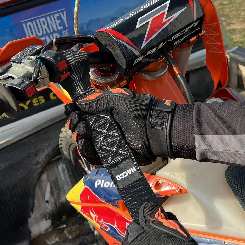 8PK Soft Loop Motorcycle Tie-Down Straps, 1.6 X 17Inch 10000LB Break Strength, Heavy Duty Tie Down Loops For Securing ATV, UTV, Dirt Bike, Lawn &