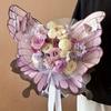 20 Stück Schmetterlings-Blumen-Geschenkpapier Premium-Verpackungsbögen für Blumensträuße für Blumengeschäft Hochzeitsfeier Dekoration Zubehör