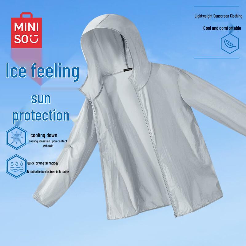 MINISO Men s Hooded Sun Protection Jacket M