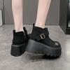 Fashion 2025 New Women Platform Ankle Boots Suede Flats Fashion Shoes Woman Trend Winter Designer Walking Warm Casual Femme Snow Botas
