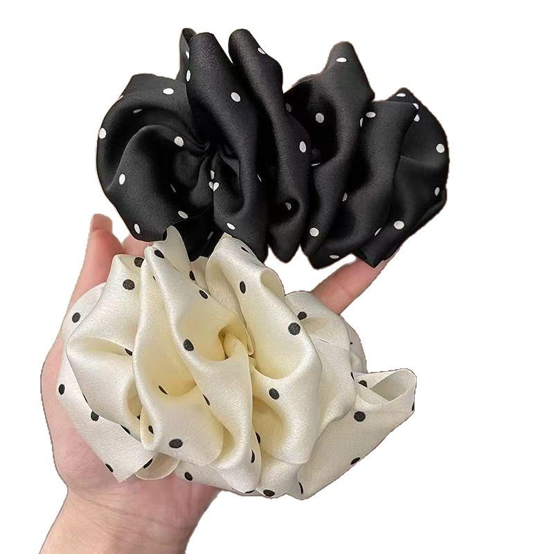 Korean Polka Dot Cloud Bubble Banana Clip: Celebrity Style Hair Accessories