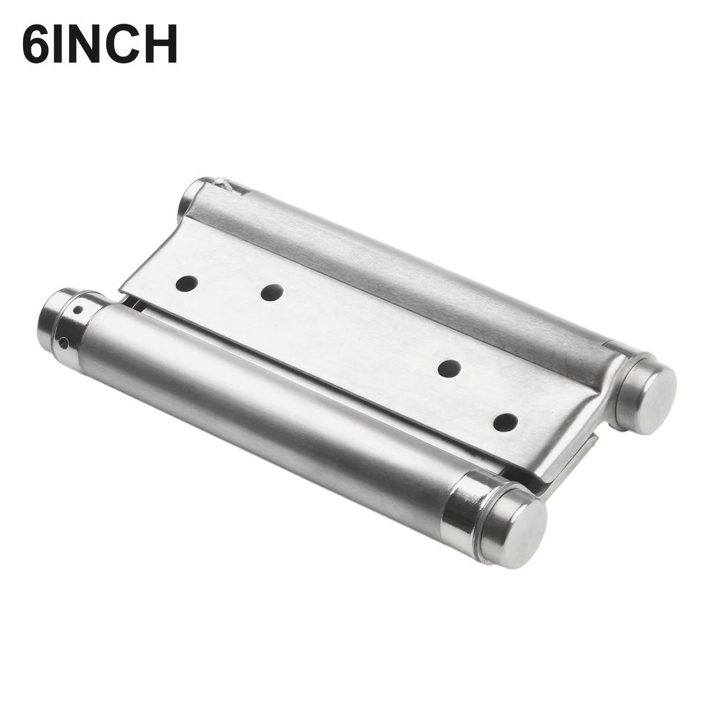 Silver Stainless Steel Two Way Door Hinge Rust Proof and Smooth Movement