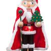 14Inch Wooden Nutcracker Figures Decorative Doll Puppets Soldier Figure