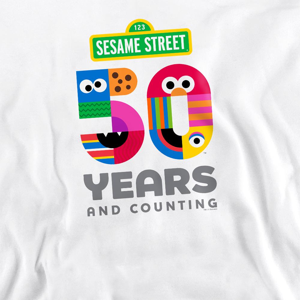 Sesame Street Unisex Adult 50 Years Logo Sweatshirt