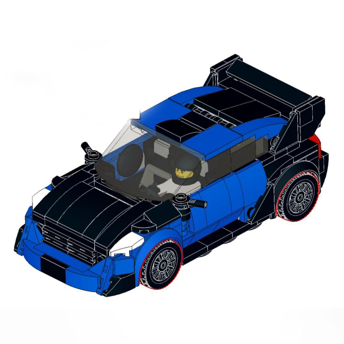

Ford F150 WRC Гоночный автомобиль MOC Строительные блоки Совместимые с LEGO
