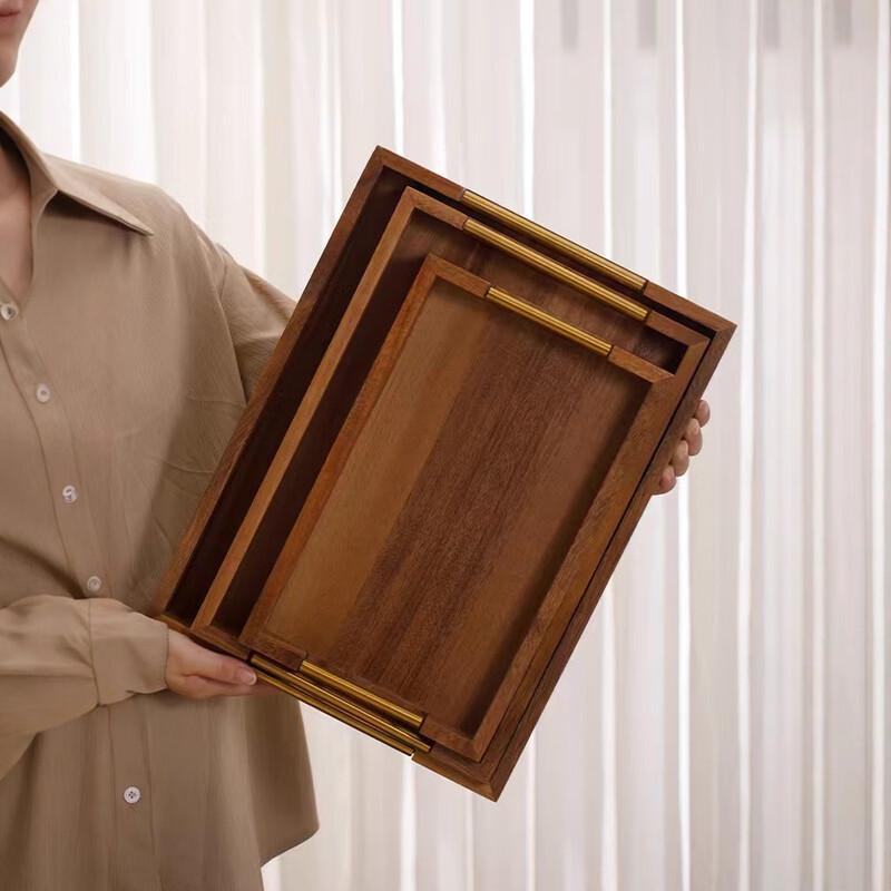 Chinese Style Retro Wooden Serving Tray