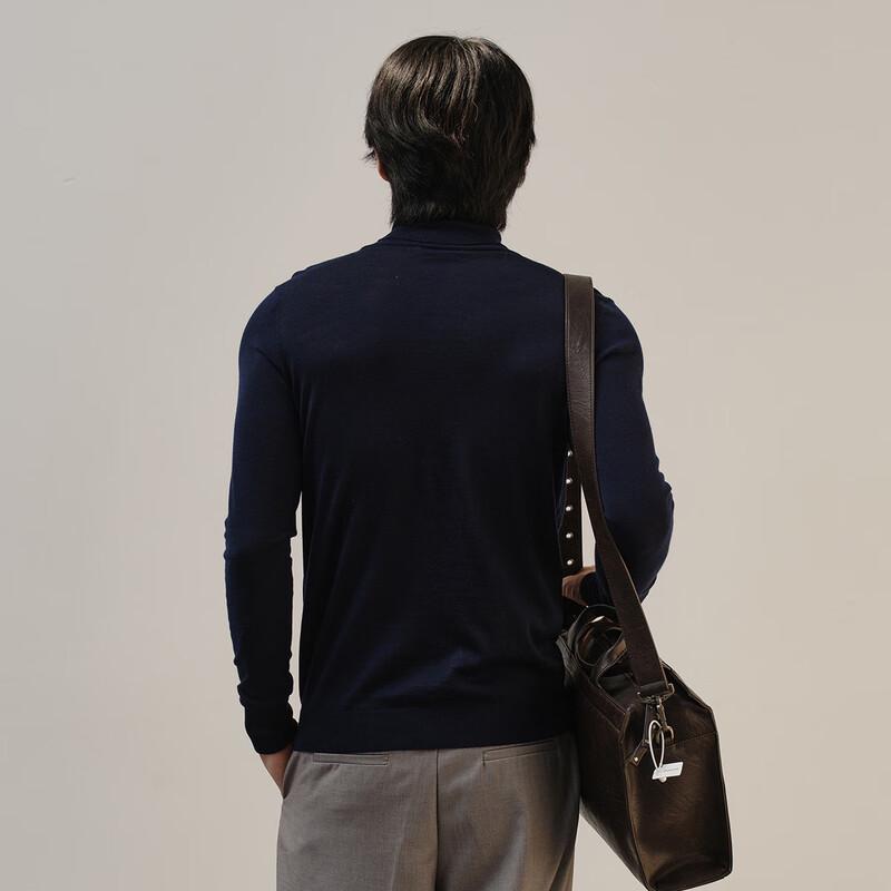 Men's SNOOFODE 100% Merino Wool Turtleneck Sweater