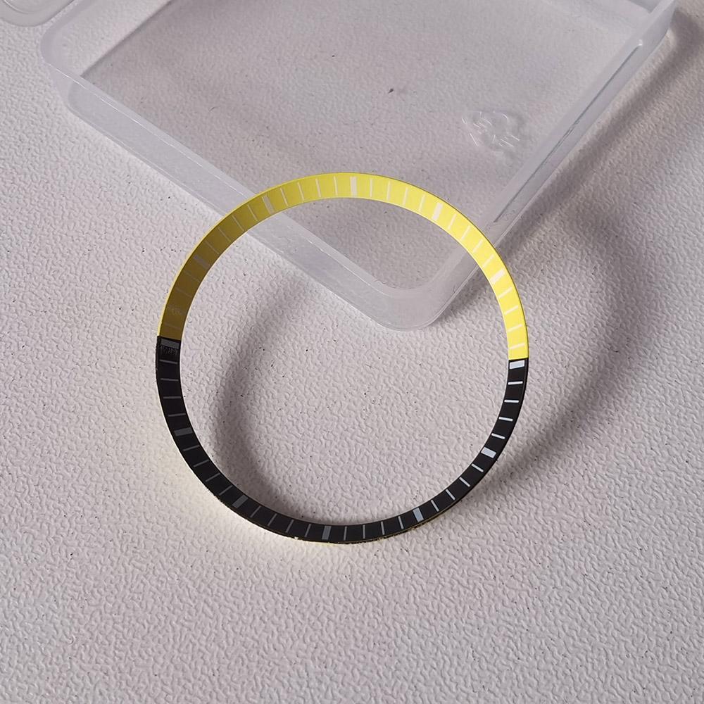 30.5*27.5mm Mod Scale Mark Watch Chapter Ring Brass For SKX007 SRPD NH35 NH36 Movement Watch Case Repair Tool Parts