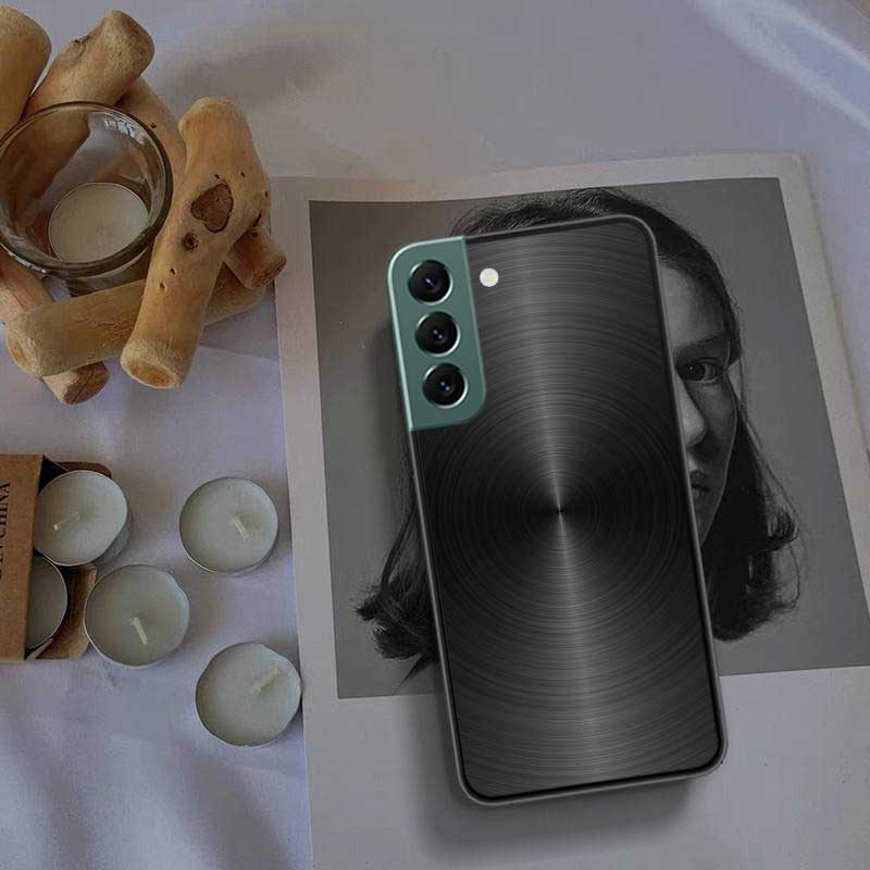 Brushed Metal Texture Steel Print Phone Case For Samsung Galaxy Note 20 Ultra 10 Lite 9 8 M12 M21 M30S M31 M32 M51 M52 S10 S9 S8