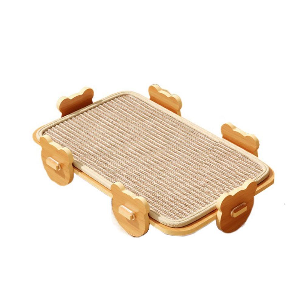 Removable Summer Cat Hammock Round/Rectangle Pet Sleeping Couch Cat Scratcher Board  Small Animal