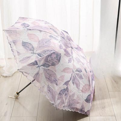 Ombrellone Protezione UV Nero Plastica Ombrello Doppio Uso Pizzo Piccolo Fresco Doppio Strato Carino Protezione Solare Parasole