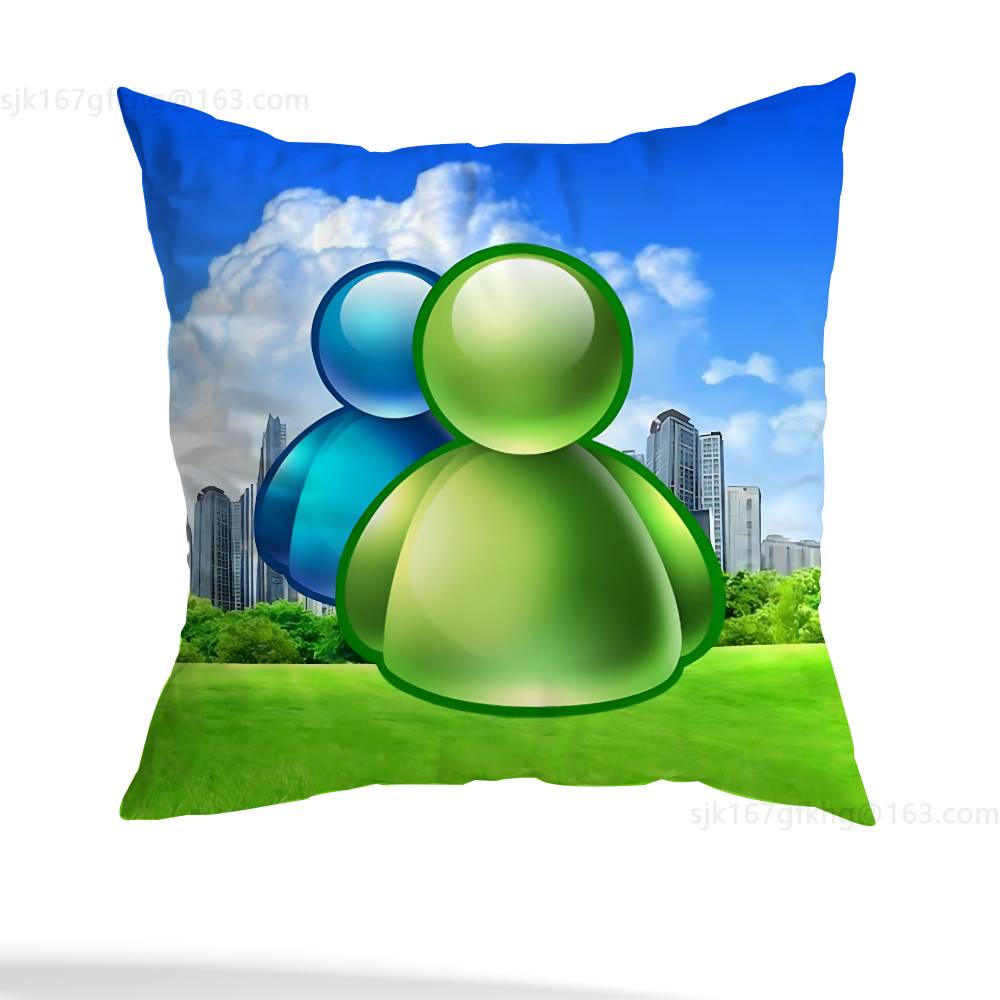 Frutiger Aero Art Pillow Case Pillow Case Living Room Sofa Cushion Cover Suitable For Home Bedroom Room Decoration
