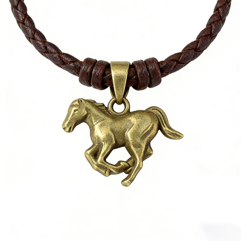 Pack of 50 Pieces Alloy Animal Horse Pendants for DIY Jewelry Crafting Projects Sturdy Charms Ideal for Bracelets Necklaces Accessories Size 25x21mm