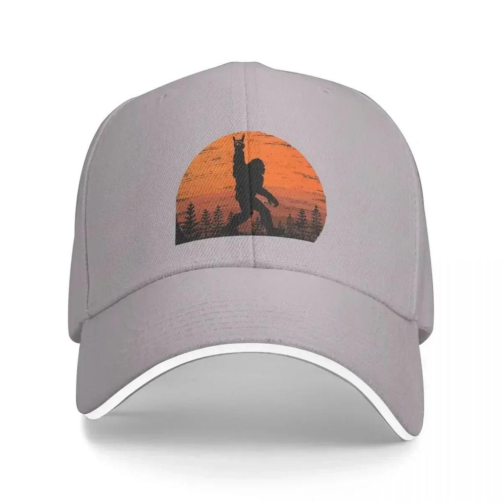Funny Retro Bigfoot Rock Roll Shirt Forest Sasquatch Believers Birthday Cap Casual Baseball Caps Adjustable Hat Baseball Hats