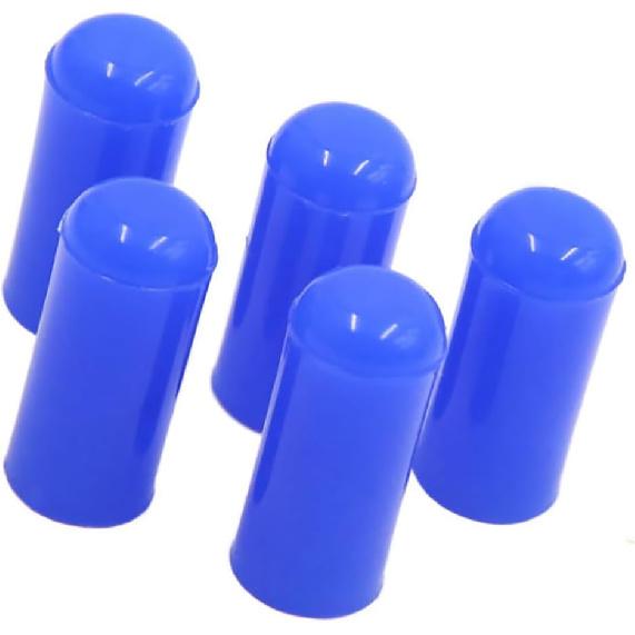 5pcs 4mm 5/32  Silicone Blanking Cap Intake Vacuum Hose Tube End Bung Blue Durable Material