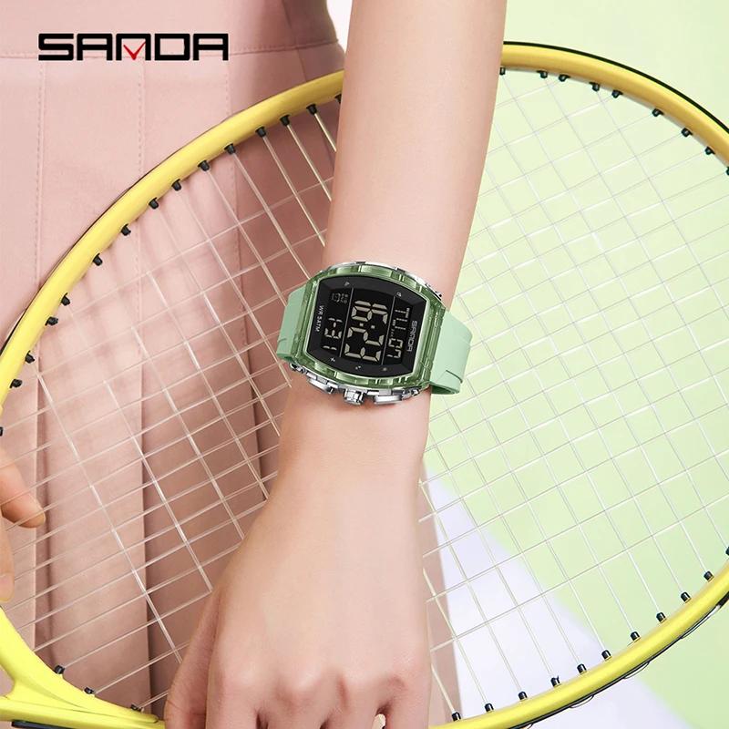 New Fashionable Luxury Men's Sports Electronic Watch Waterproof Countdown Calendar Night Light Men's Electronic Wristwatch