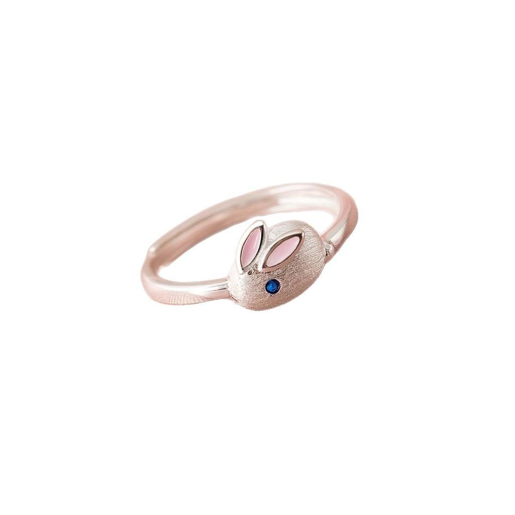 Cute Rabbit Cartoon Ring for Women – Adjustable, Fresh, Versatile, Fashionable and Stylish