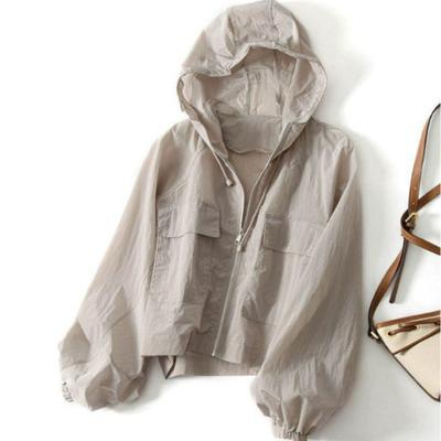 Thin Sunscreen Clothing Anti UV Loose Summer Long Sleeved Jacket Waterproof Quick Dry Women's Coat Outdoor Sports