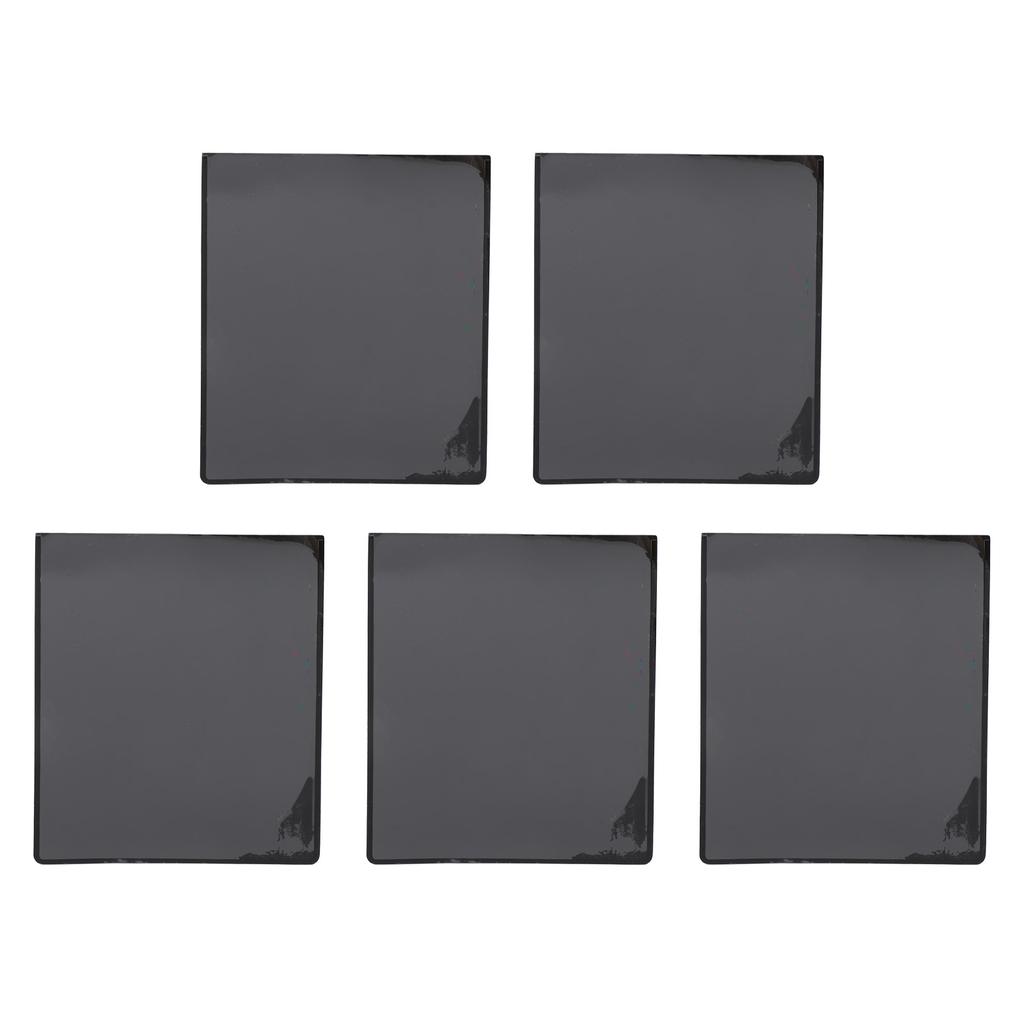 5pcs Refrigerator Magnetic Photo Frame Black with Clear Pocket Fridge Magnetic Picture Frame for DIY Storage Cabinet