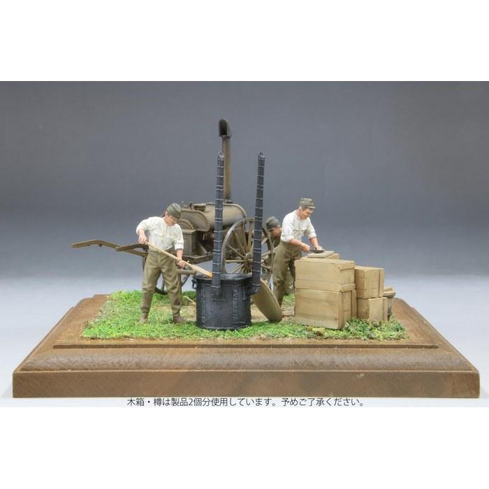 Fine Molds 1/35 Military Series Imperial Japanese Army Field Cooking Set Type 97 Boiling Water Cart Plastic Model FM61 Mold Color