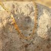 Three Layer Titanium Steel French Vintage Necklace Minimalist Design Collarbone Chain Long Lasting Jewelry