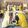 Fashion S-SPY Anya FAMILY Anime Bedding Set Single Twin Full Queen King Size Bed Set Kids Bedroom Duvetcover Sets Bed Sheet Set